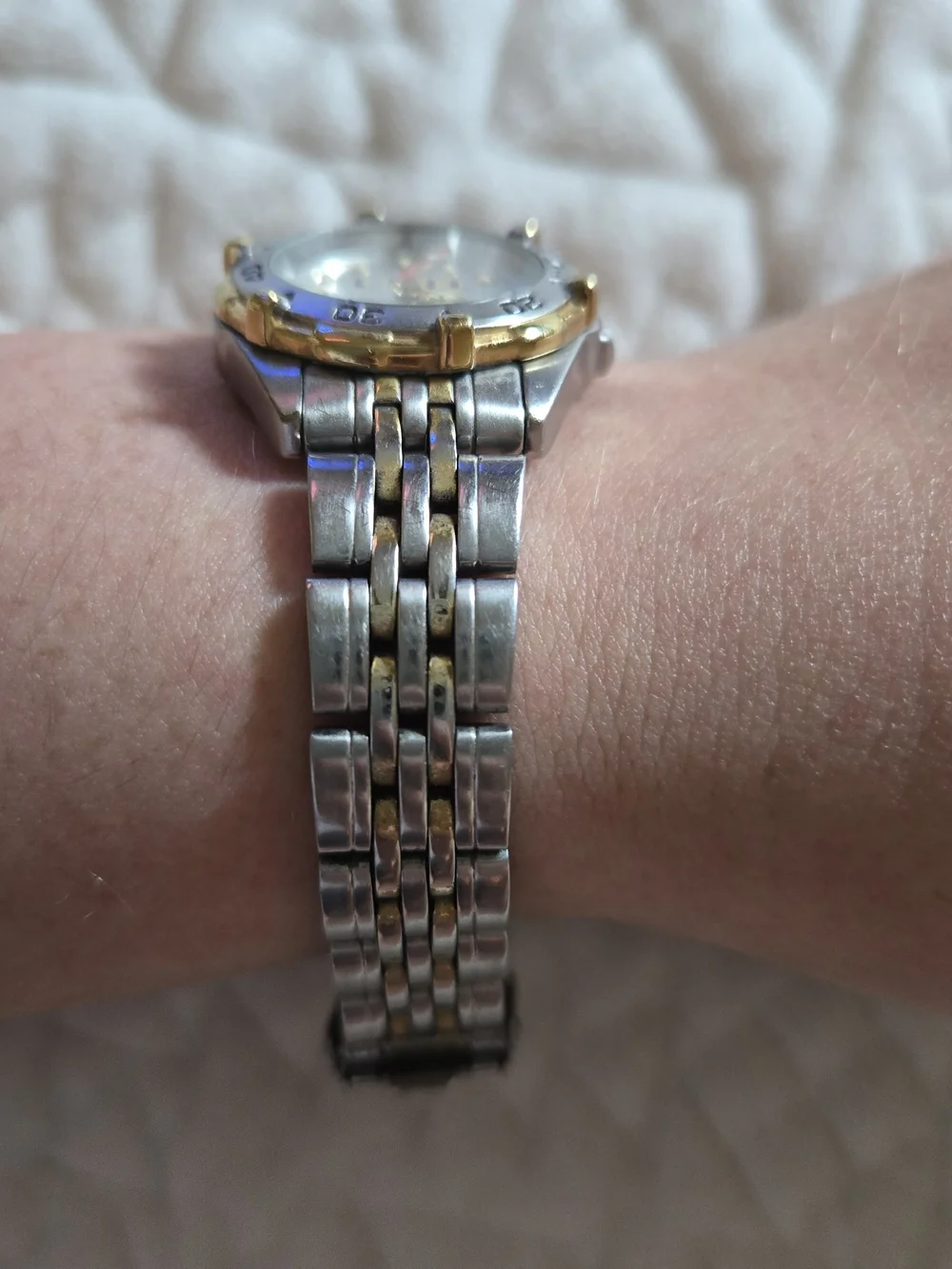 Vintage Y2K LSU Two-Tone Stainless Steel Wristwatch